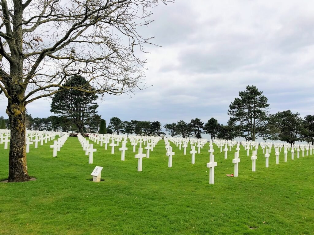 military cemetery at Omaha Beach