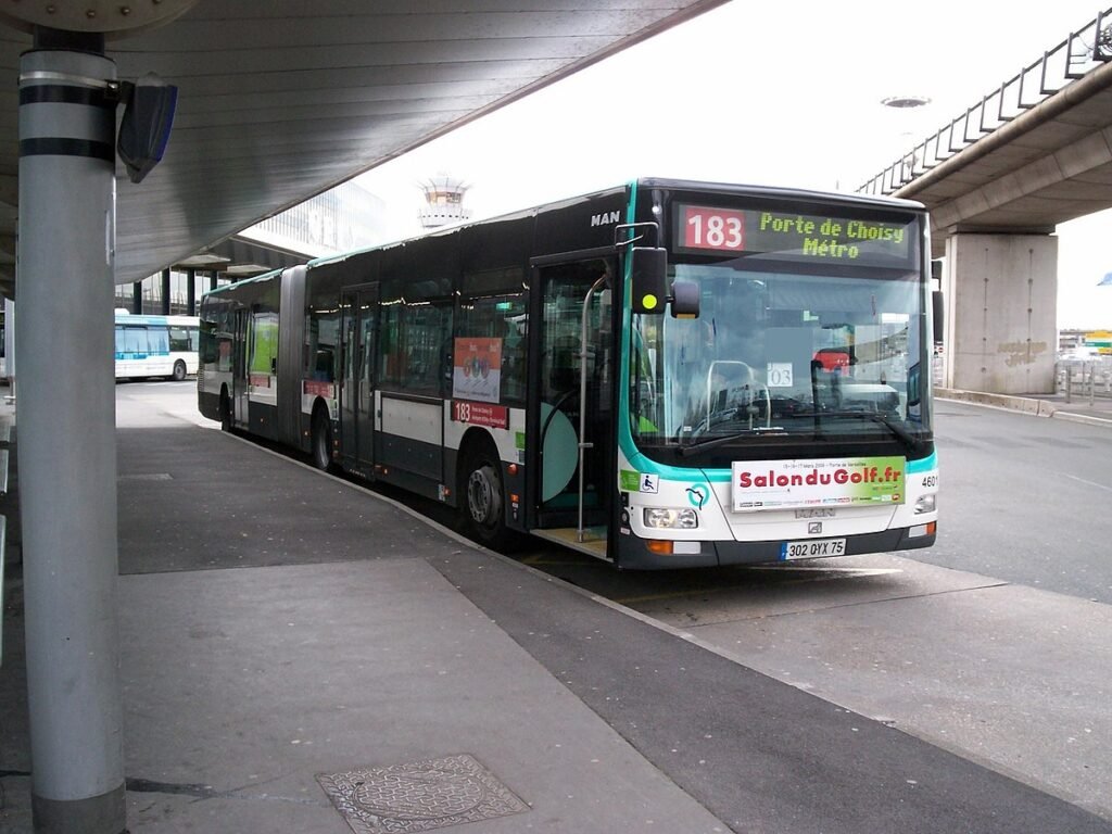 Public bus from Orly to Paris